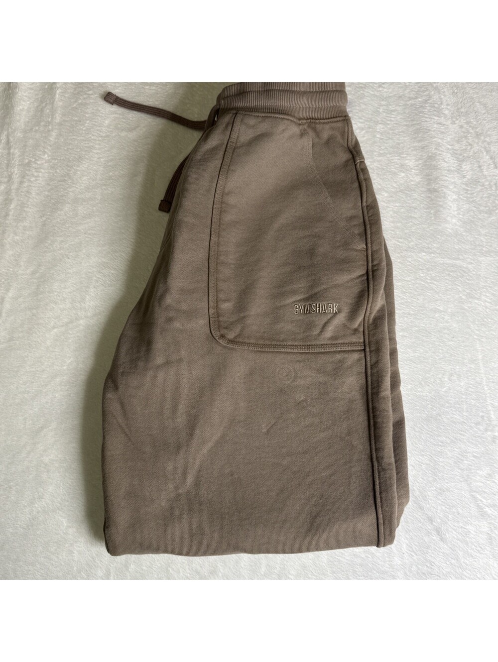 GymShark Men's Heavyweight Oversized Joggers in Brown size Small